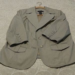 3/4 sleeve knotched collar Jacket